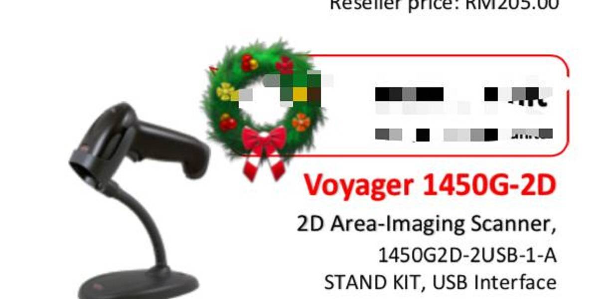 Honeywell Voyager 1450G2D Barcode Scanner